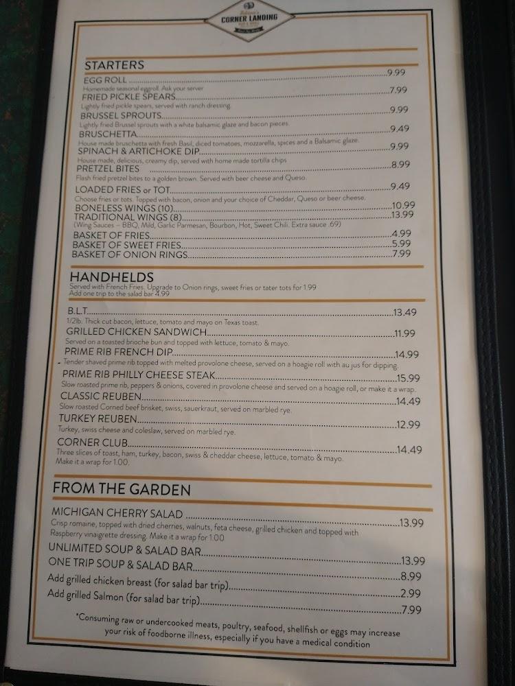 Corner Landing Menu image 2